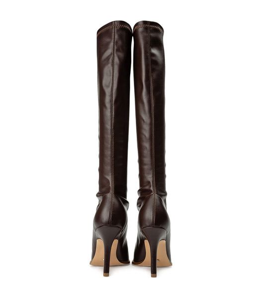 Tony Bianco Knight Choc Venezia 9.5cm Heeled Boots Chocolate | AMYDF37445