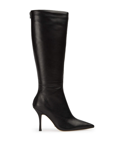 Tony Bianco Kortez Black Venice 9.5cm Mid Calf Boots Black | MYJVR59390