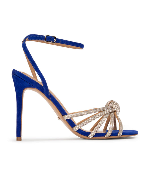 Tony Bianco Kyla Azure Suede 11cm Bling Heels Azure | MYZDE14716