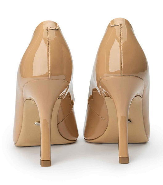 Tony Bianco Kysaia Nude Patent 9.5cm Court Shoes Beige | MYXMI10101