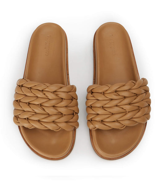 Tony Bianco Layton Biscuit Nappa Sandals Brown | MYDYB28691