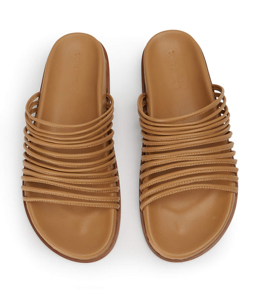 Tony Bianco Libi Biscuit Nappa Slides Brown | MYXBR49068