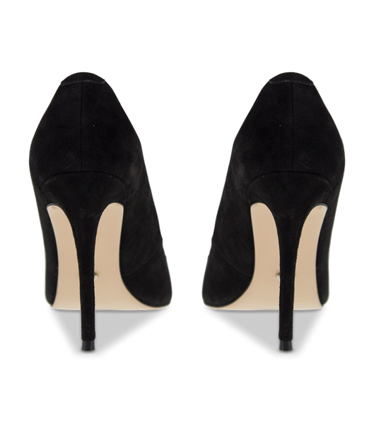 Tony Bianco Lotus Black Kid Suede 10.3cm Event Heels Black | MYNZX91705