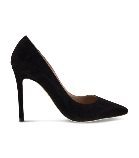 Tony Bianco Lotus Black Kid Suede 10.3cm Event Heels Black | MYNZX91705