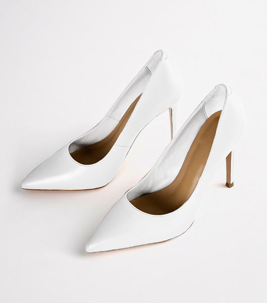 Tony Bianco Lotus Milk Capretto 10.3cm Court Shoes White | UMYTG89605