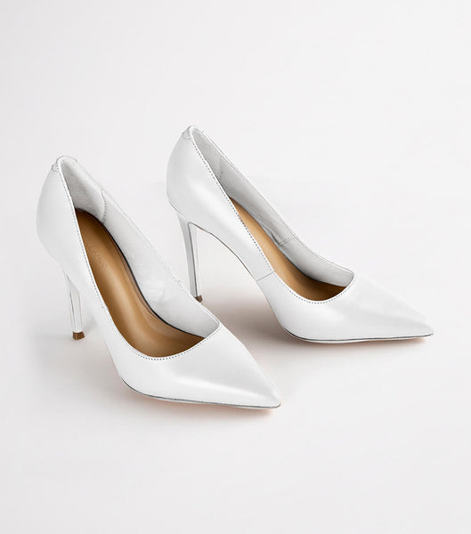 Tony Bianco Lotus Milk Capretto 10.3cm Event Heels White | ZMYMJ62357