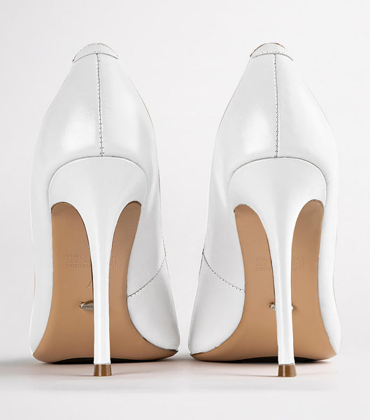 Tony Bianco Lotus Milk Capretto 10.3cm Event Heels White | ZMYMJ62357