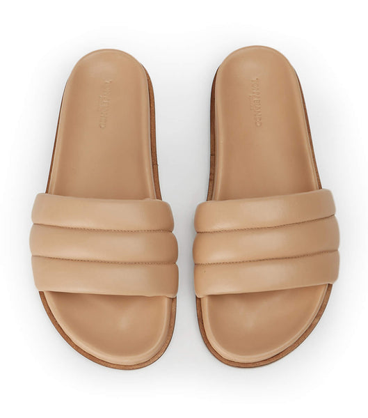 Tony Bianco Lucas Skin Nappa 1.5cm Flat Sandals Skin Color | TMYPQ37535