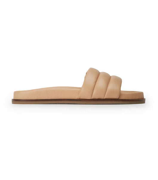 Tony Bianco Lucas Skin Nappa 1.5cm Flat Sandals Skin Color | TMYPQ37535