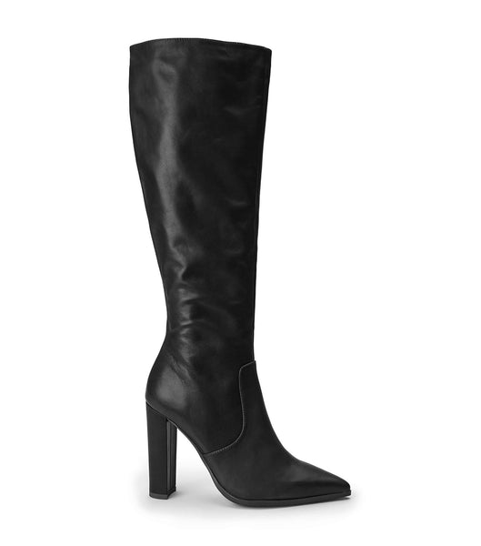 Tony Bianco Lucille Black Venice 10.3cm Mid Calf Boots Black | MYZDE46200