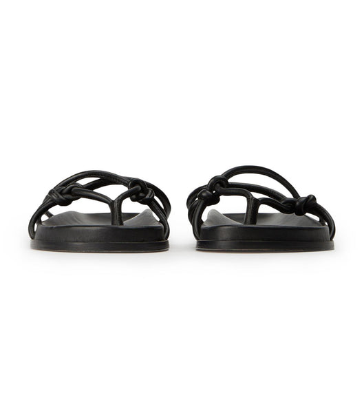 Tony Bianco Luelle Black Nappa Sandals Black | MYEGJ88891