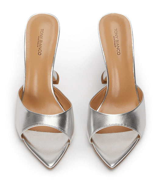 Tony Bianco Marcel Silver Nappa Metallic 10.5cm Bridal Heels Silver / Metal | MYZPD23246