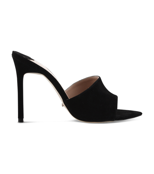 Tony Bianco Marley Black Kid Suede 10.5cm Event Heels Black | ZMYMJ57856