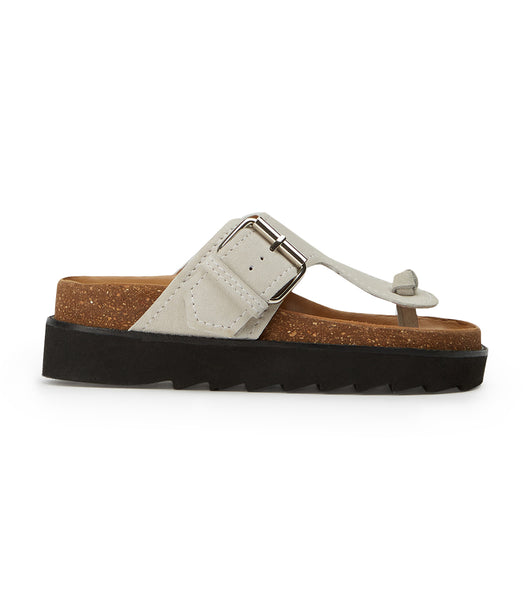 Tony Bianco Marlo Milk Suede 3cm Sandals White | SMYVO52000