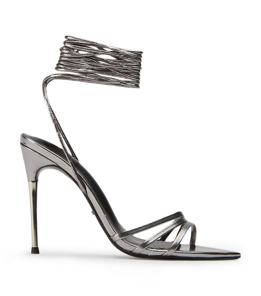 Tony Bianco Mavis Gunmetal Glimmer 10.5cm Stiletto Heels Grey | YMYVQ89326