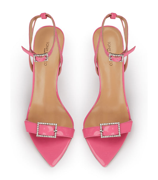 Tony Bianco Mopsy Flamingo Patent 10.5cm Event Heels Pink | LMYTR32954