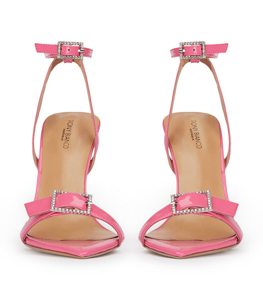 Tony Bianco Mopsy Flamingo Patent 10.5cm Event Heels Pink | LMYTR32954