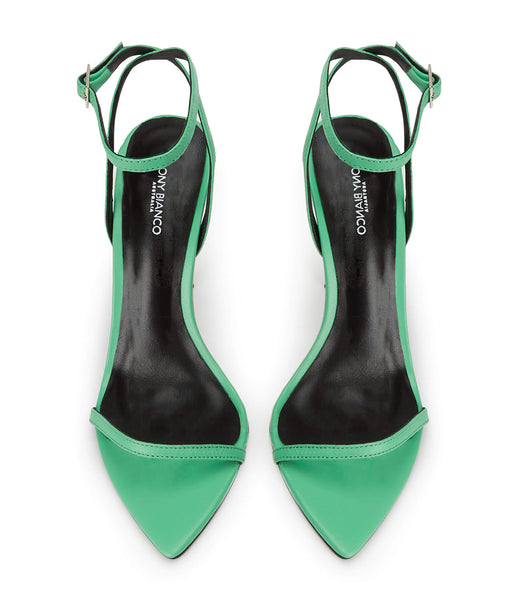 Tony Bianco Myra Acid Green 10.5cm Bling Heels Green | QMYWA78818