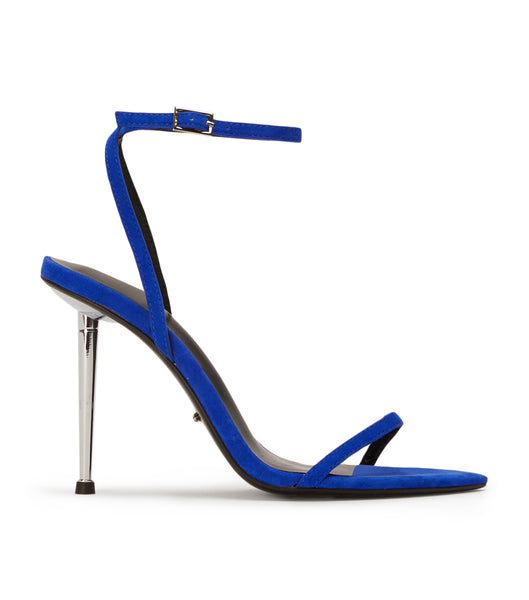 Tony Bianco Myra Azure Suede 10.5cm Bling Heels Azure | DMYKV57567