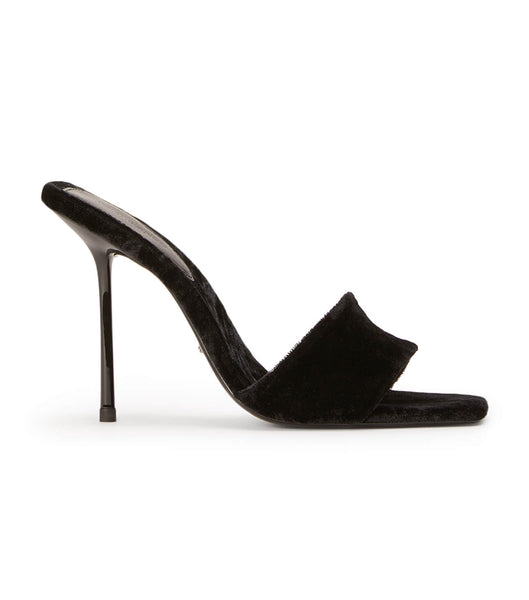 Tony Bianco Natalie Black Crush 10.5cm Stiletto Heels Black | MYEAH84561