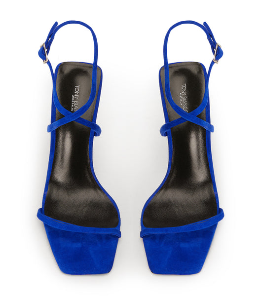 Tony Bianco Naxos Azure Suede 10.5cm Event Heels Azure | AMYWC30394