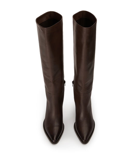 Tony Bianco Peppe Choc Como 7.5cm Heeled Boots Chocolate | AMYWC11590