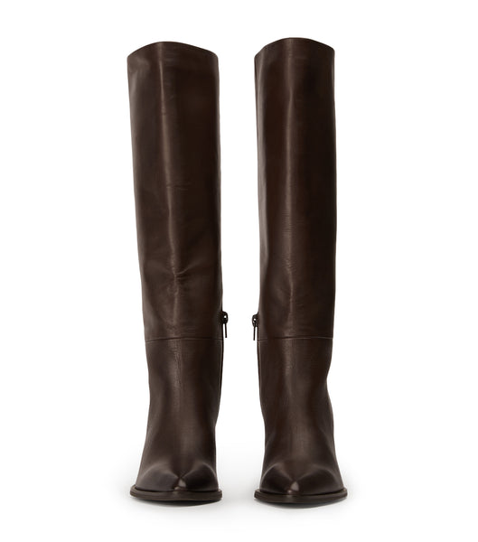 Tony Bianco Peppe Choc Como 7.5cm Heeled Boots Chocolate | AMYWC11590