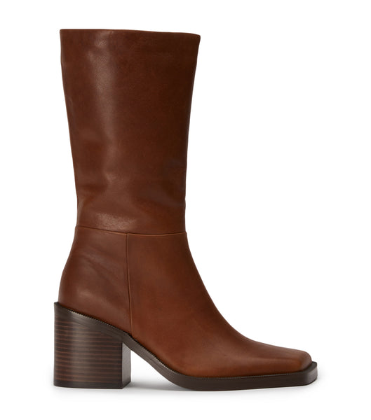 Tony Bianco Prestige Cognac 8cm Knee High Boots Brown | YMYGT87655