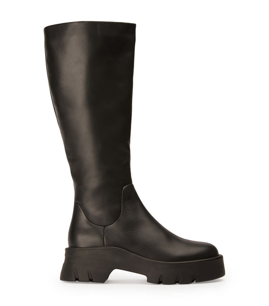 Tony Bianco Rage Black Turin 5.5cm Knee High Boots Black | FMYHY81456