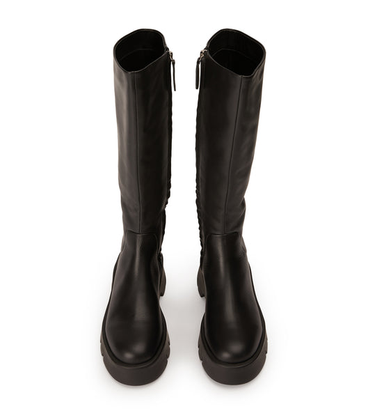 Tony Bianco Rage Black Turin 5.5cm Mid Calf Boots Black | MYNZX63849