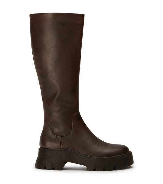 Tony Bianco Rage Choc Como 5.5cm Combat Boots Chocolate | XMYGW77971