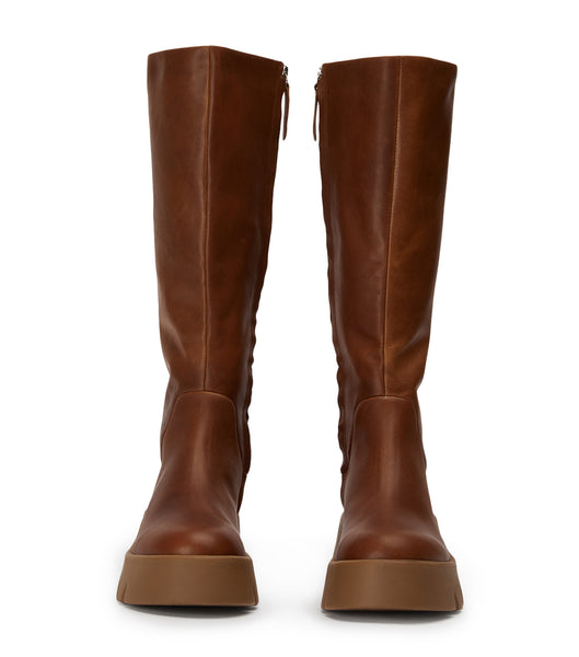 Tony Bianco Rage Cognac 5.5cm Knee High Boots Brown | ZMYNQ17553