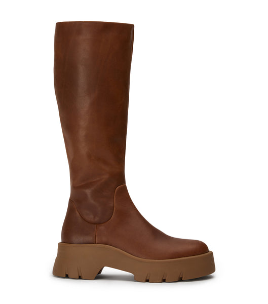 Tony Bianco Rage Cognac 5.5cm Mid Calf Boots Brown | MYXMI84466