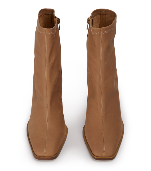 Tony Bianco Rover Caramel Diesel 8.5cm Heeled Boots Beige | XMYBH32240