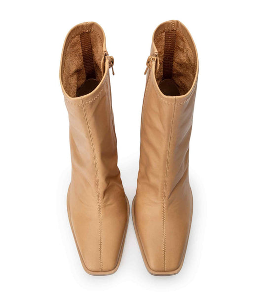 Tony Bianco Rover Caramel Venice 8.5cm Ankle Boots Beige | MYQAV59542