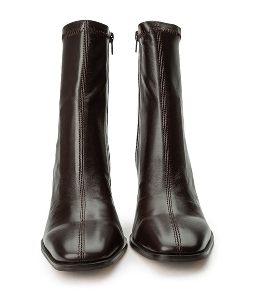 Tony Bianco Rover Chocolate Nappa 8.5cm Stretch Boots Chocolate | BMYSO36875