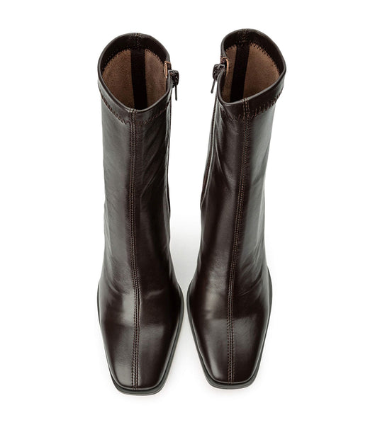 Tony Bianco Rover Chocolate Nappa 8.5cm Heeled Boots Chocolate | UMYTG87753