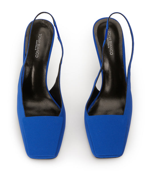 Tony Bianco Rue Azure Crepe 10.5cm Event Heels Azure | BMYSD77605