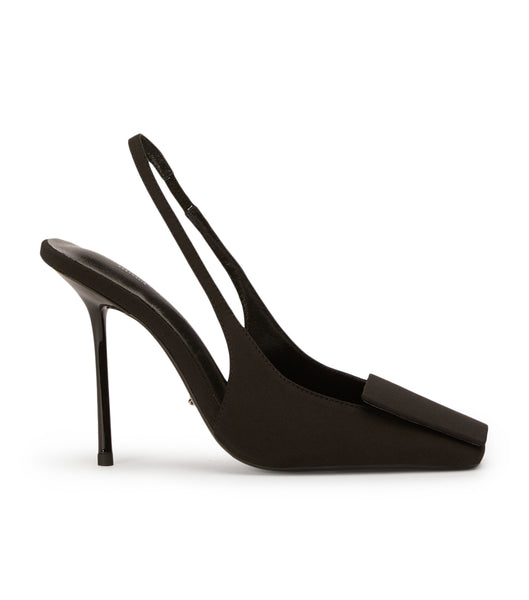 Tony Bianco Rue Black Crepe 10.5cm Event Heels Black | ZMYNQ56806