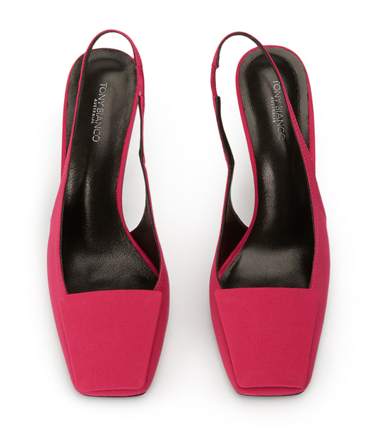 Tony Bianco Rue Persian Crepe 10.5cm Event Heels Red | QMYWA45026