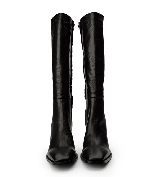 Tony Bianco Rylee Black Venice 8.5cm Heeled Boots Black | MYICD42752