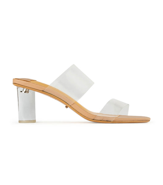 Tony Bianco Sabelle Clear Vynalite/Skin Capretto 6.5cm Low Heels Skin Color | MYXMI62469