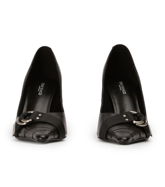 Tony Bianco Saje Black Como 8cm Event Heels Black | GMYEC45267