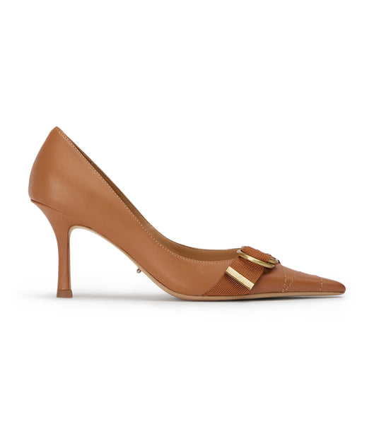 Tony Bianco Saje Tan Como 8cm Low Heels Brown | SMYVO52245