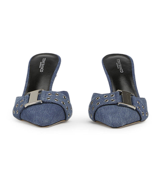 Tony Bianco Samma Vintage Denim 8cm Event Heels Blue | FMYUI85779