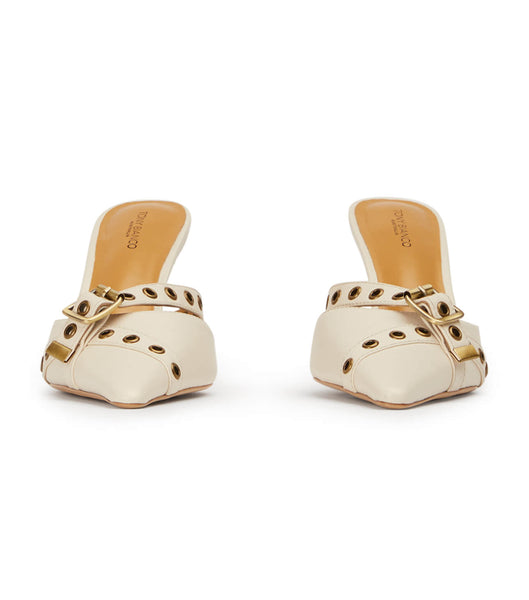 Tony Bianco Savoir Bone Venice 8cm Low Heels Beige | MYJKU47203