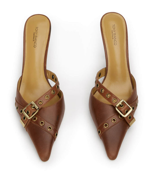 Tony Bianco Savoir Cognac 8cm Court Shoes Brown | MYQCS49314