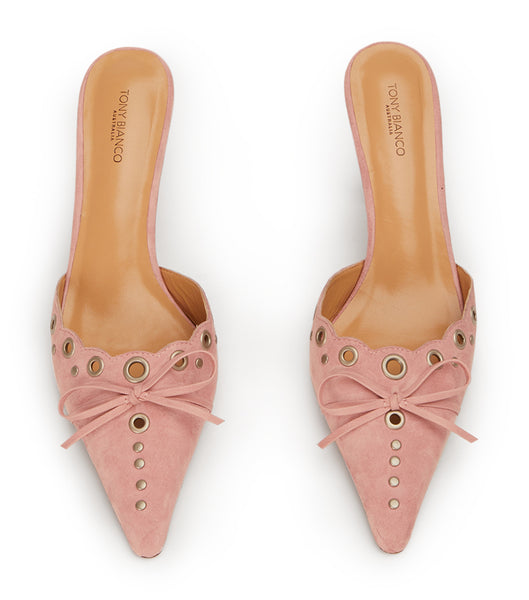 Tony Bianco Shae Blossom Suede 8cm Court Shoes Pink | DMYVO72152