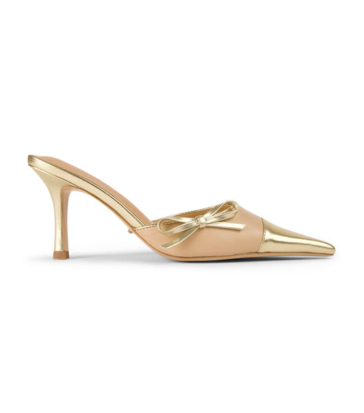 Tony Bianco Shirley Beech/Gold 8cm Event Heels Gold | AMYDF80906