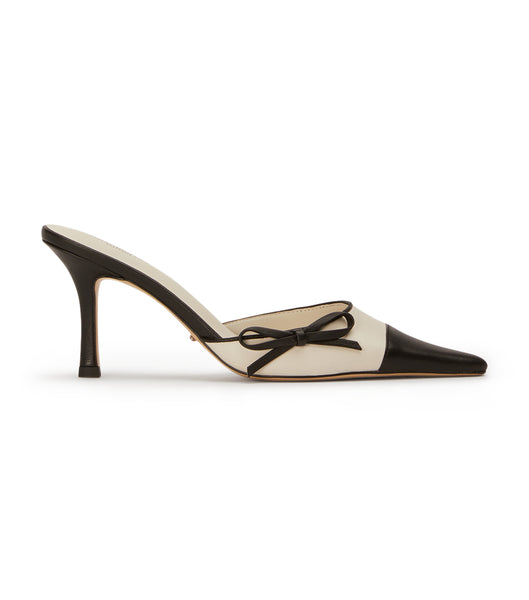 Tony Bianco Shirley Bone/Black 8cm Event Heels Beige / Black | AMYWC44196